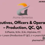 Acme Generics Pvt. Ltd.