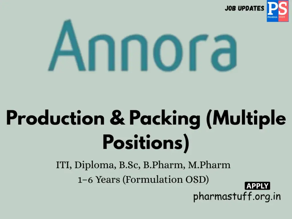 Annora Pharma Walk-in Production & Packing