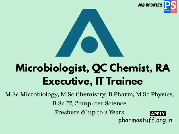 Aurolab Hiring Microbiologist, QC Chemist, RA Executive & IT Trainee
