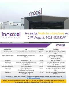 Innoxel Lifesciences Walk-in QC, Production, Engineering