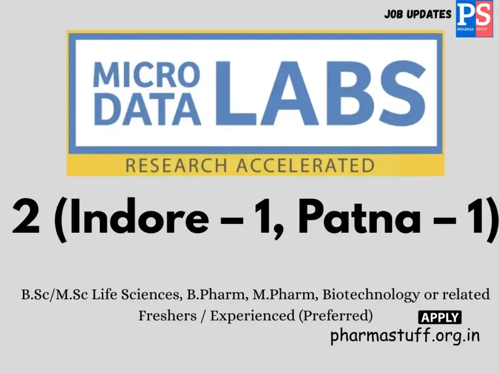 Microdata Labs Hiring Clinical Research Coordinators
