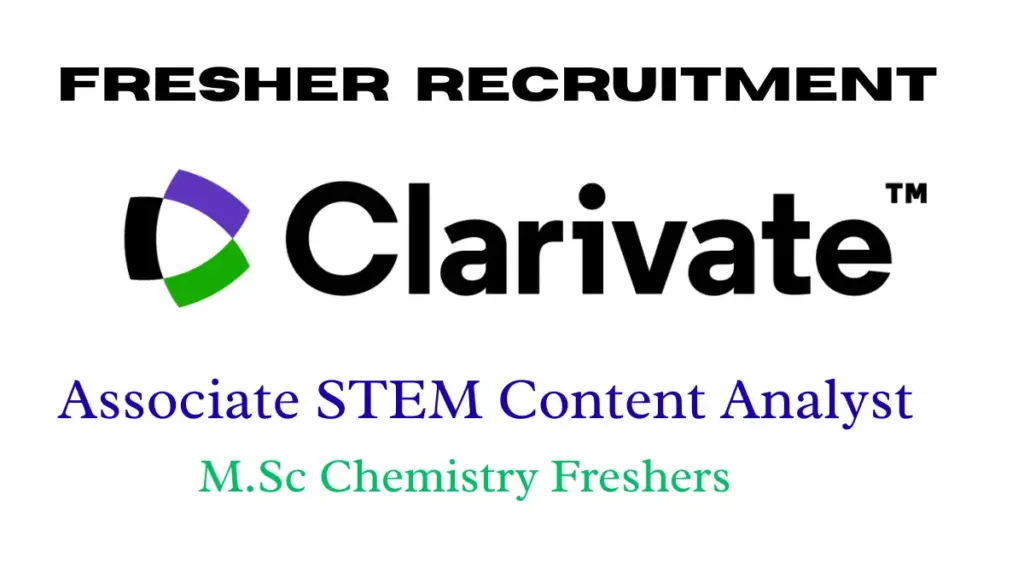 Associate STEM Content Analyst – MSc Chemistry Vacancy