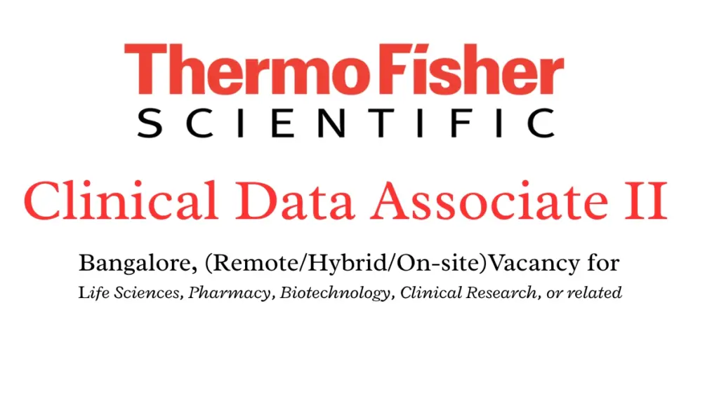 Clinical Data Associate II Vacancy | Trialmed PPD Clinical Research Bangalore