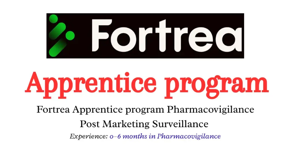 Fortrea Apprentice program Pharmacovigilance Post Marketing Surveillance