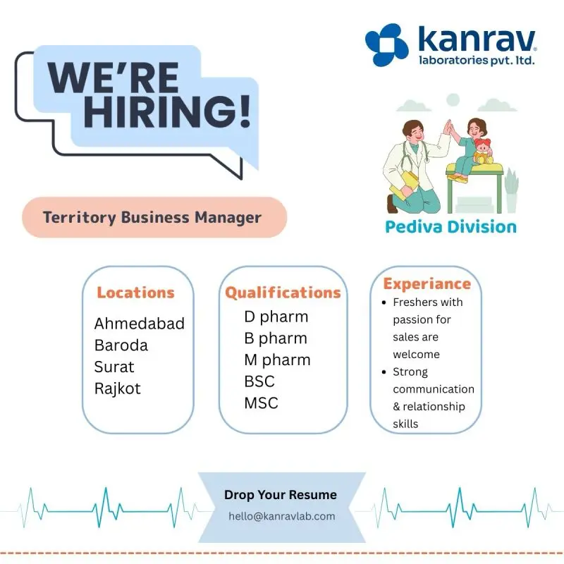 Territory Business Manager – Pharma Sales Vacancies