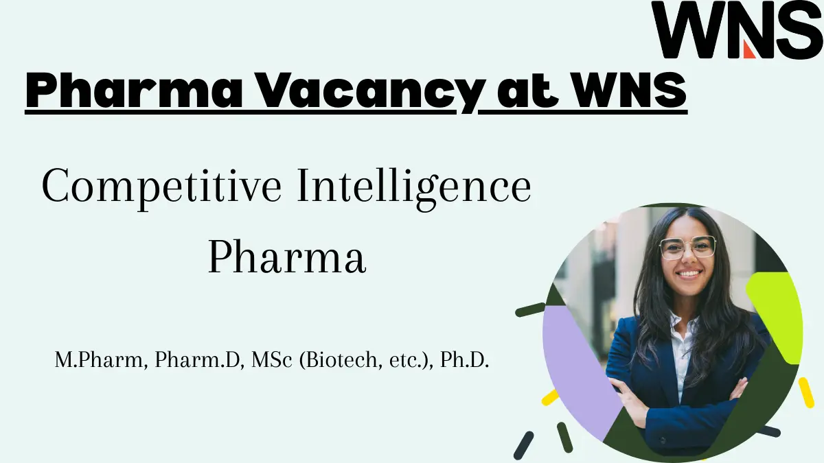 WNS Hiring Competitive Intelligence Pharma Vacancy