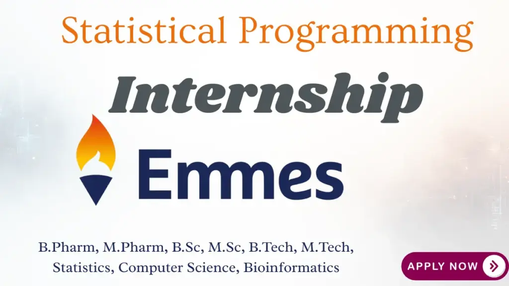 Emmes is hiring Statistical Programming Interns in Bengaluru