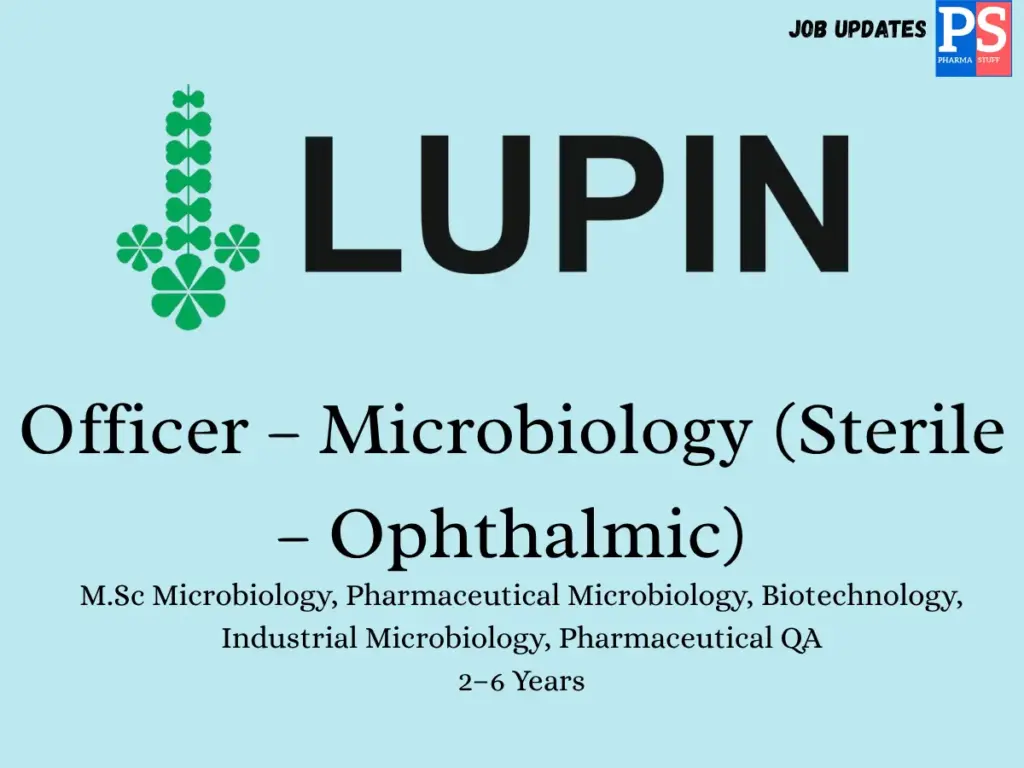 Lupin Hiring Officer Microbiology