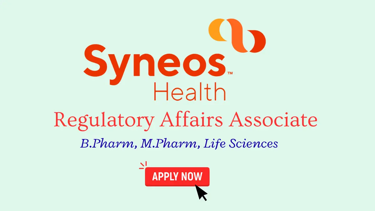 Regulatory Affairs Associate Vacancies Syneos Health